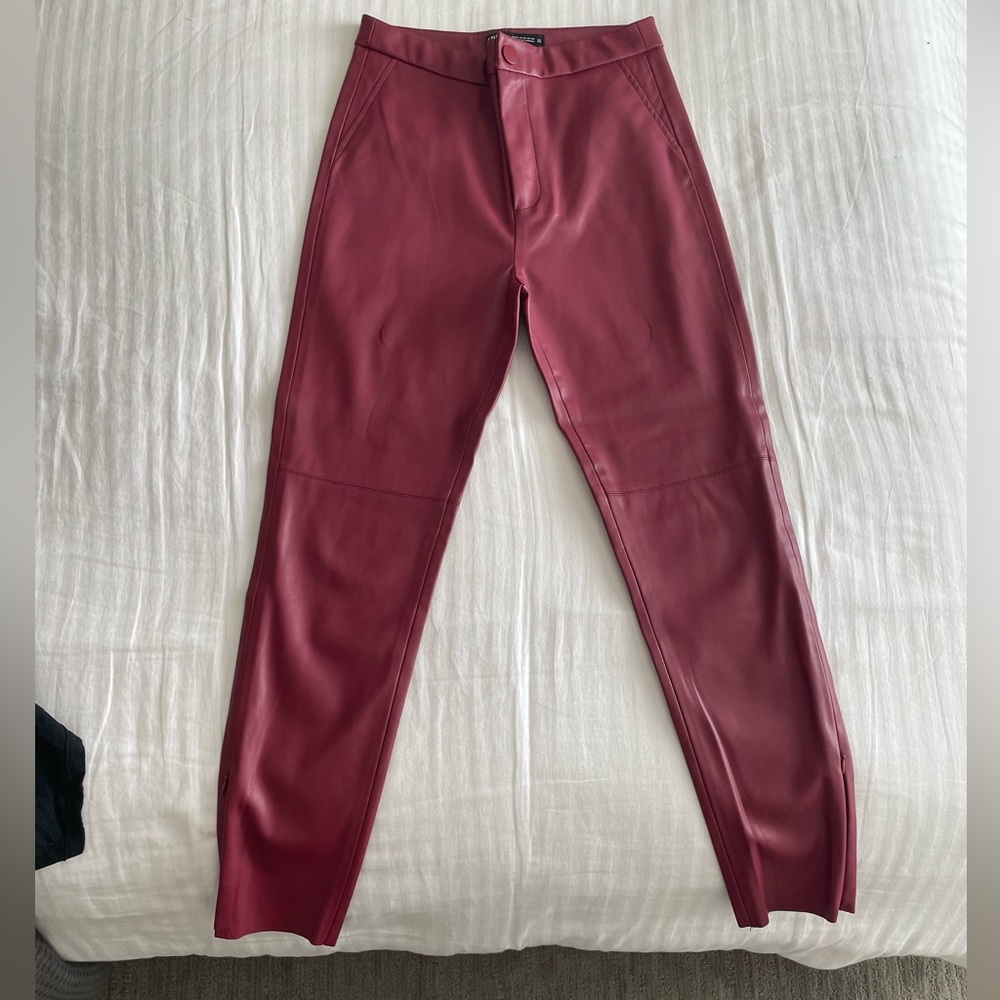 Zara skinny leather pants
